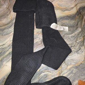 Rick Owens Black Ribbed Men's Socks